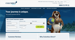 Desktop Screenshot of columbusdirect.co.nz