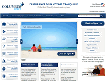 Tablet Screenshot of columbusdirect.fr
